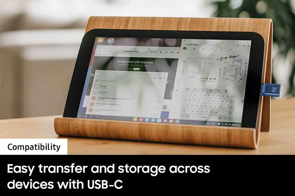 Samsung Type C Usb Flash Drive 256Gb | Transfers 4Gb Files In 11 Secs W/Up To 400Mb/S 3.13 - Blue